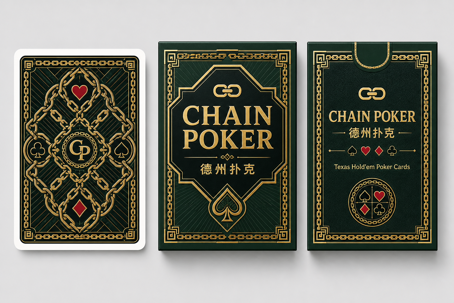 Black ChainPoker collector decks